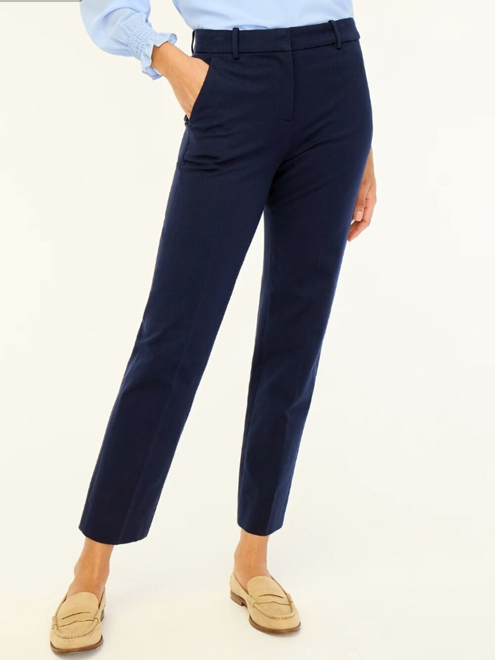 J. Crew Navy Straight-Leg Dress Ruby Pants Size 14